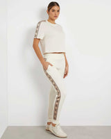 Guess Britney Pamuklu Regular Fit Cepli Jogger Eşofman Altı Ocean Salt