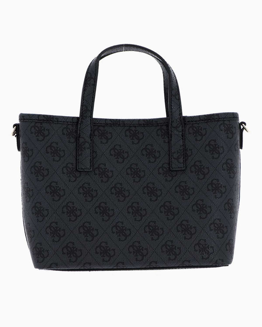 Guess Latona Mini Cüzdanlı Çıkarılabilir Uzatma Askılı El Çantası Coal Logo