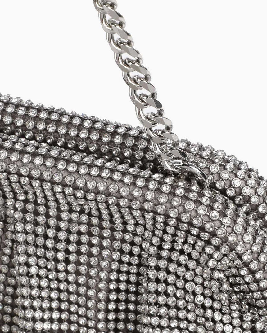 Guess Zalina Frame Kadın Gece El Çantası Silver