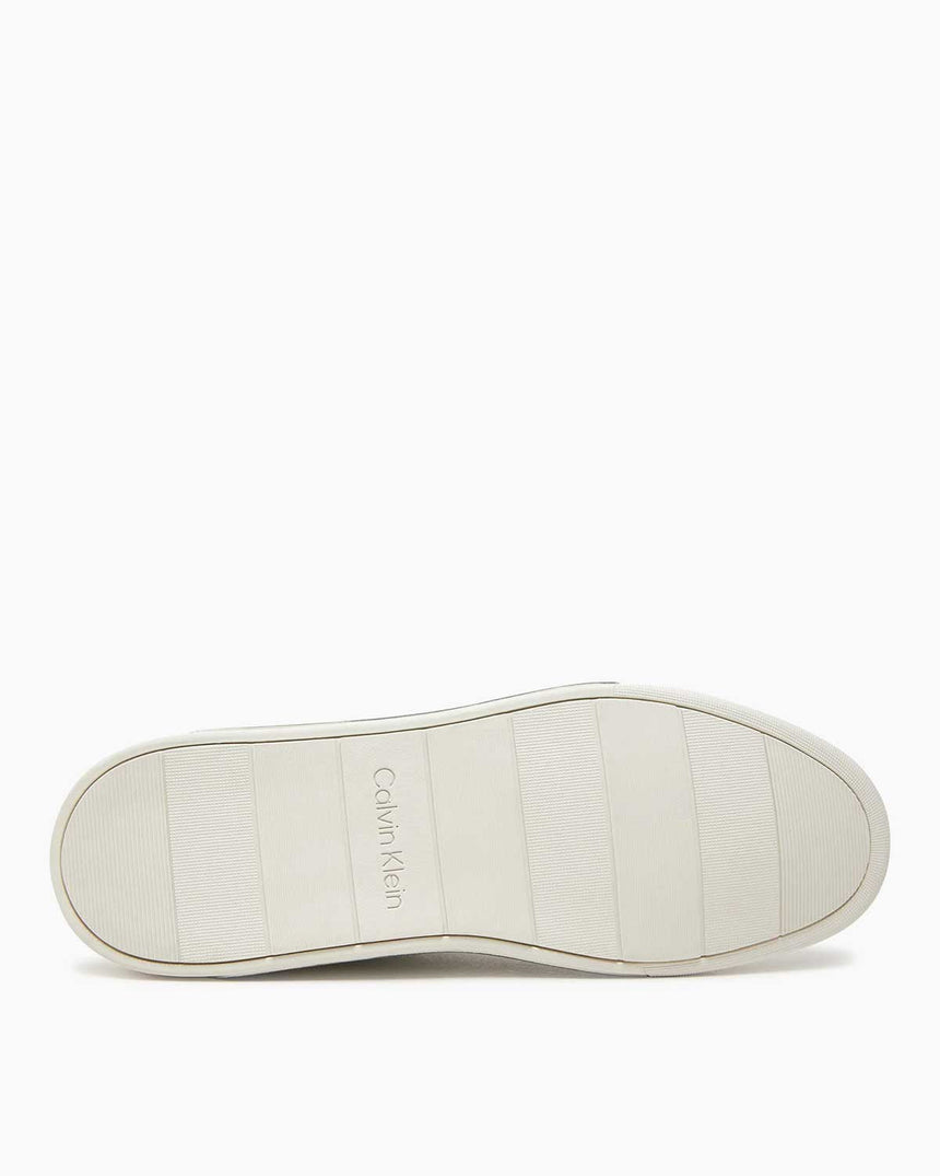 Calvin Klein Low Top Lace Up Logo Erkek Sneaker White/Granite Road