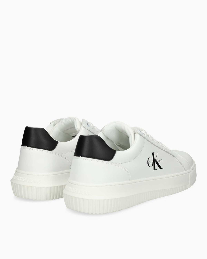 Calvin Klein Malmo Kısa Kalın Taban Mono Logo Erkek Sneaker Bright White/Black