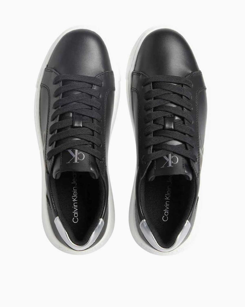 Calvin Klein Jeans Chunky Cupsole Lace Up Sneakers Black/Silver