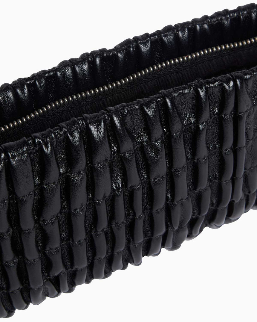 Calvin Klein Rouched Zip Top Omuz Çantası Na Black