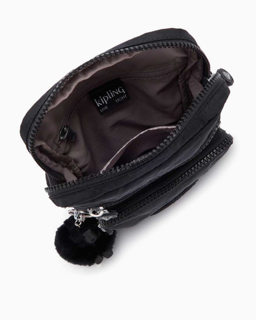 Kipling Gunne Ayarlanabilir Çapraz Askılı Çanta Black Noir