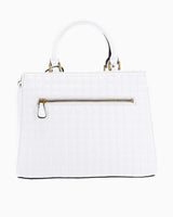 Guess Tia Luxury Satchel El Çantası White