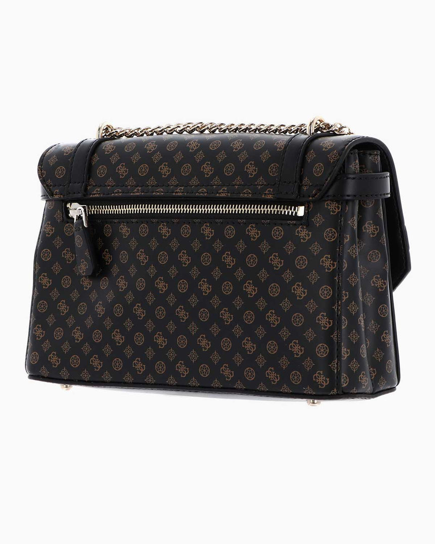 Guess Emilee Zincirli Çapraz Askılı Çanta Mocha Logo