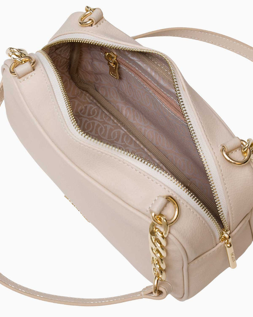 Us Polo Assn Zincir Detaylı Omuz Çantası Bej