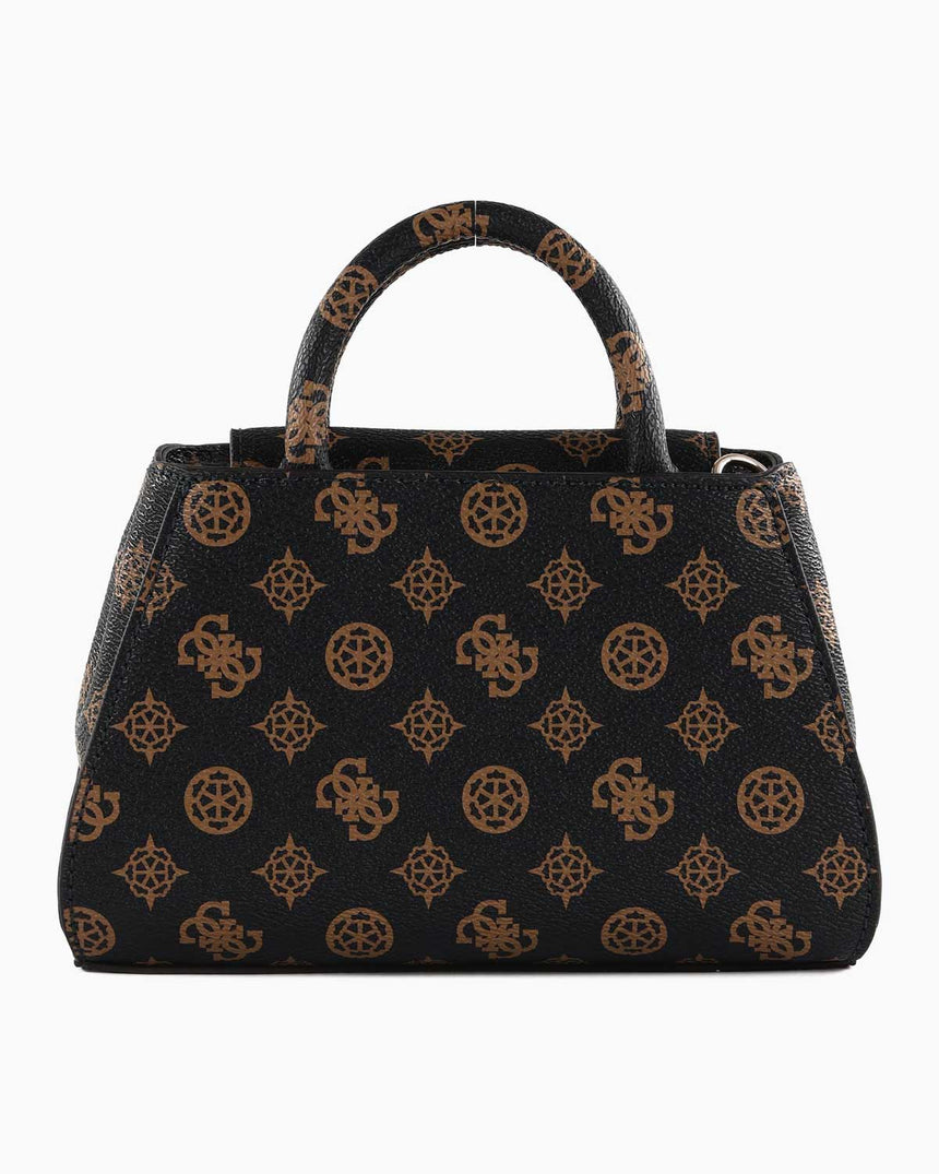 Guess Nelka Mini Satchel El Çantası Mocha Logo