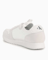 Calvin Klein Runner Sock Lace Up Sneakers Bright White/Eggshell