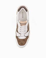 Guess Winno Monogram Detaylı Sneaker Beige / Brown