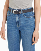 Tommy Hilfiger Heritage Logolu Kemer Black