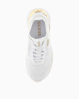 Guess Solite Gold Logo Detaylı Sneaker White