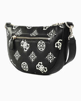 Guess Deesa Logo Zincirli Çapraz Askılı Çanta Black Logo