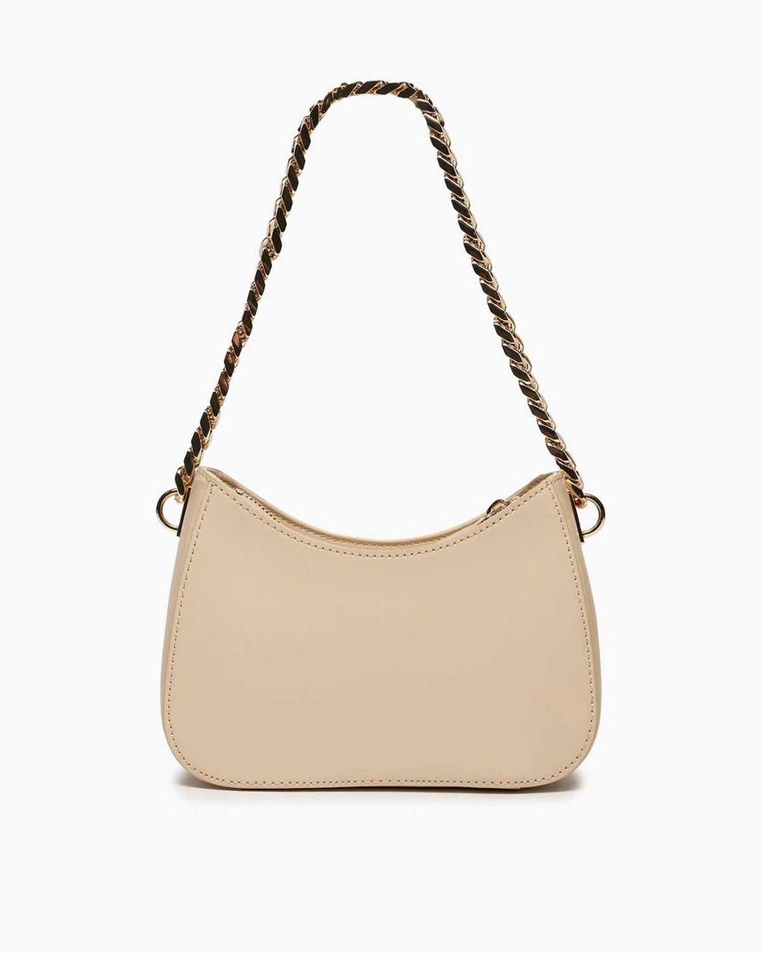 Tommy Hilfiger Refined Chain Zincir Detaylı Omuz Çantası Beige