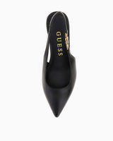 Guess Zabela3 Logo Detaylı Kalın Topuklu Stiletto Black