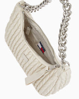 Tommy Hilfiger Iconic Quilted Omuz Çantası Newsprint
