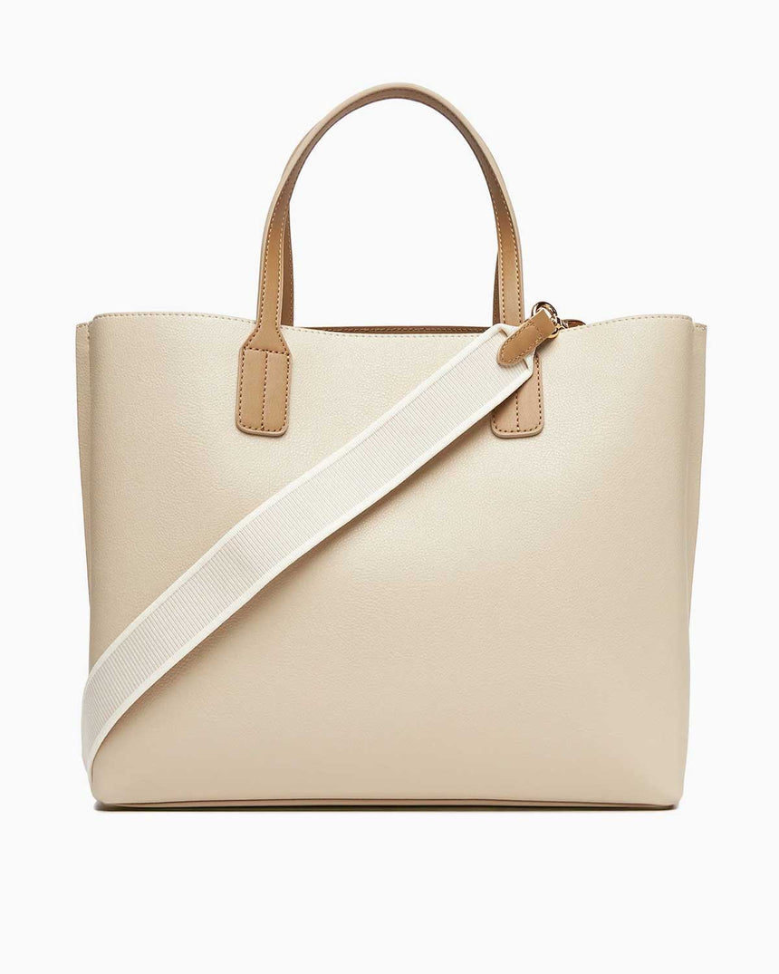 Tommy Hilfiger Belirgin Kadın Omuz Çantası Classic Beige