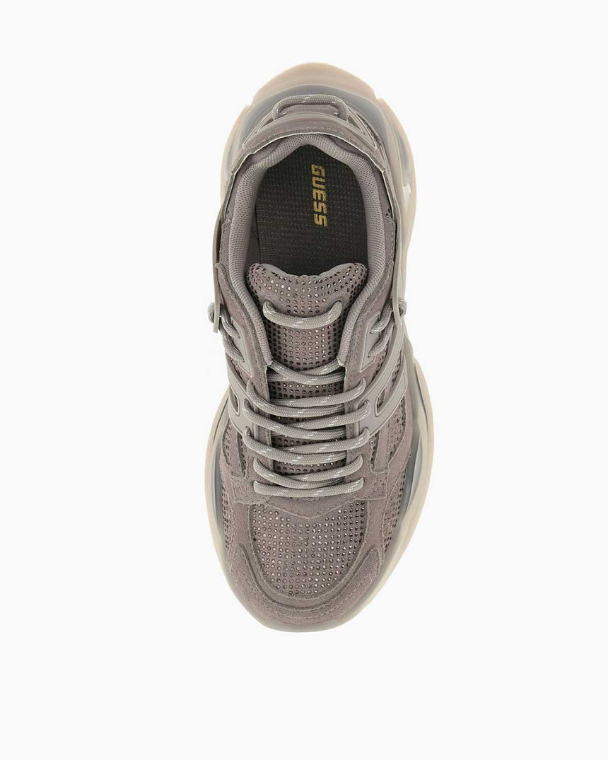 Guess Belluna Nubuk Deri Detaylı Sneakers Grey