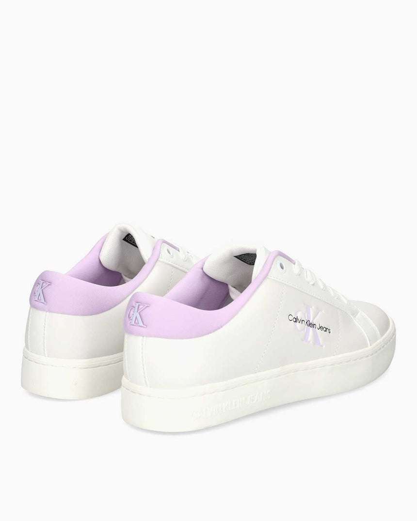 Calvin Klein Jeans Classic Cupsole Low Top Sneakers Bright White/Pastel Lilac