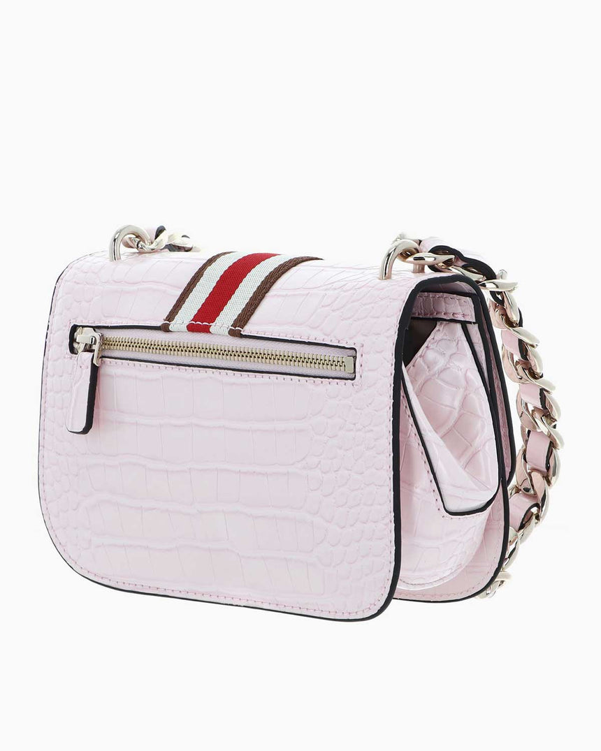 Guess Nelka Crossbody Çapraz Askılı Çanta Pale Pink