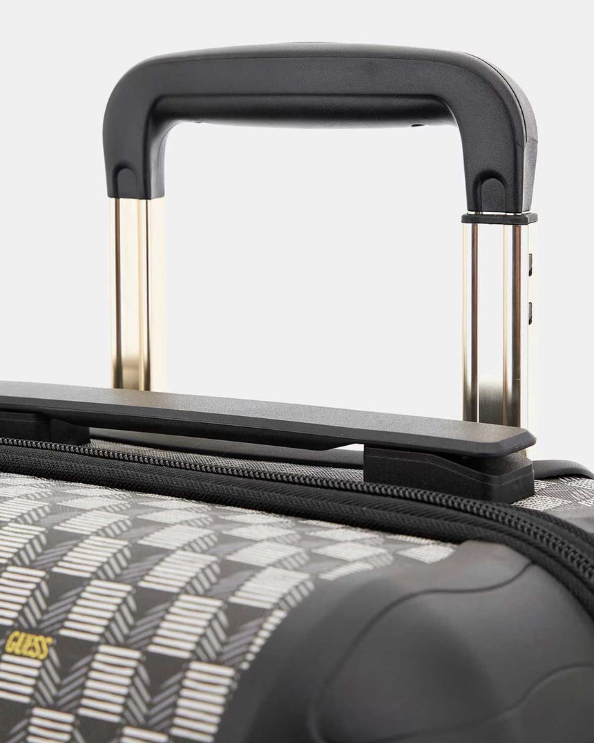 Guess Wilder 18 In 8-Wheeler Kabin Boy Valiz Black Logo