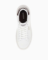 Guess Elbina10 Baskılı Kadın Deri Sneaker White Wine
