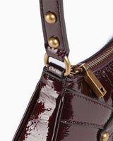 Guess Mintha Mini Top Zip Omuz Çantası Claret