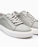 Calvin Klein Low Top Lace Up Deri Erkek Sneaker Smog Grey