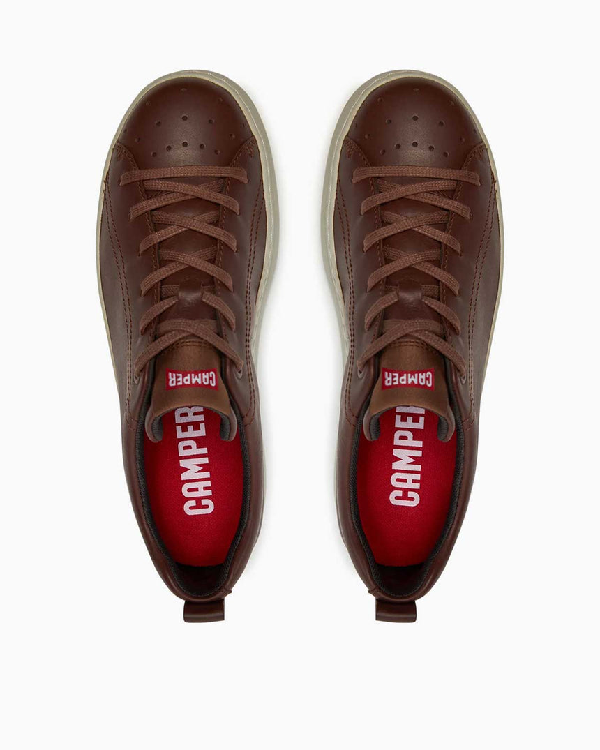 Camper Hakiki Deri Runner Four Erkek Sneakers Kahverengi