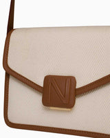 Nautica Logolu Omuz Çantası Bej - Taba