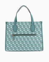Guess Silvana 2 Compartmen El Çantası Turquoise Logo