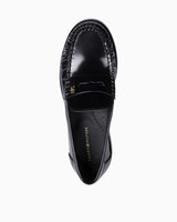 Tommy Hilfiger Loaföre Abrasivato Deri Ayakkabı Black