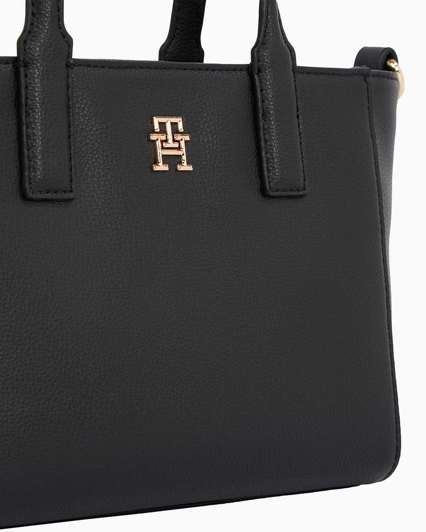 Tommy Hilfiger Soft Logo Mini Tote El Çantası Black
