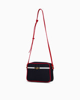 Us Polo Assn Gold Logo Detaylı Çapraz Askılı Çanta Lacivert - Kırmızı - Beyaz