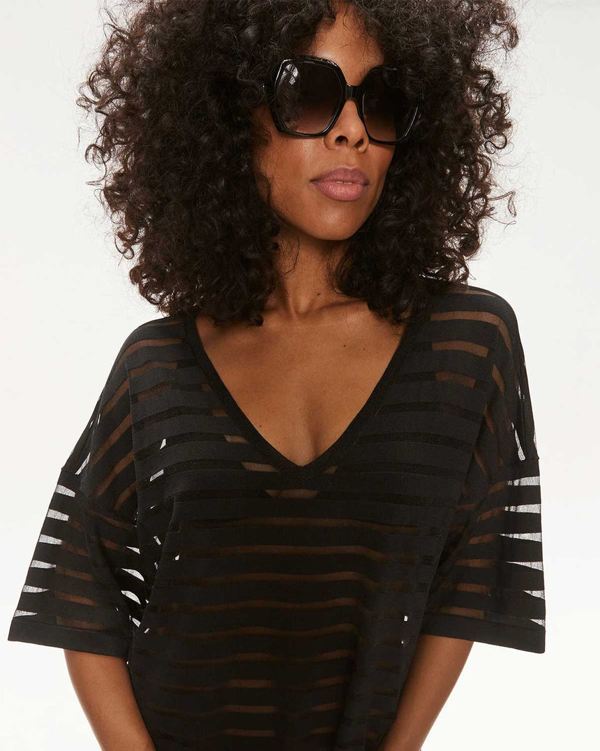 Calvin Klein Cover Up Dress Pareo Black