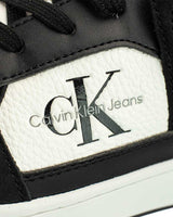 Calvin Klein Jeans Basket Cup Low Lace Up Sneaker Black/Bright White