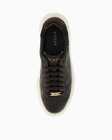 Guess Elba Monogram Baskılı Sneaker Brown Ocra