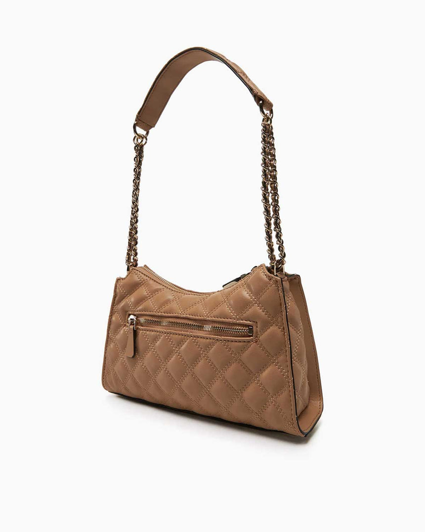 Guess Giully Zincir Detaylı Omuz Çantası Beige