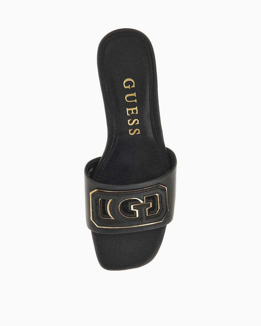 Guess Gals Logolu Topuklu Sandalet Black