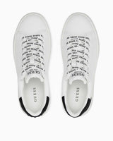 Guess Denesa Cupsole Monogram Detaylı Sneakers White Black