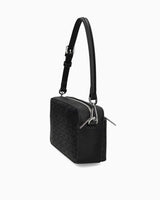 Calvin Klein Must Convertible Monogram Omuz Çantası Black Monogram Pu