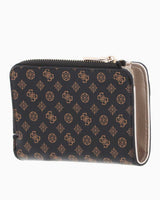 Guess Arlena Monogram Logolu Cüzdan Mocha Logo