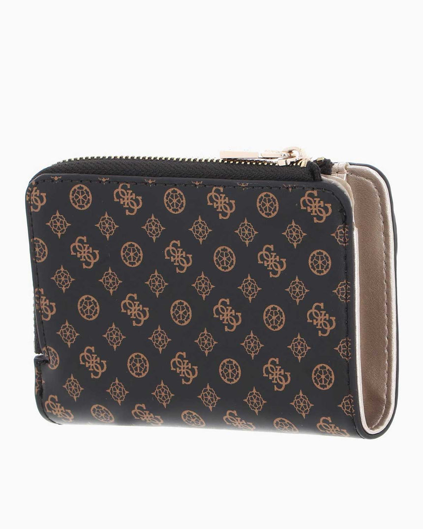 Guess Arlena Monogram Logolu Cüzdan Mocha Logo