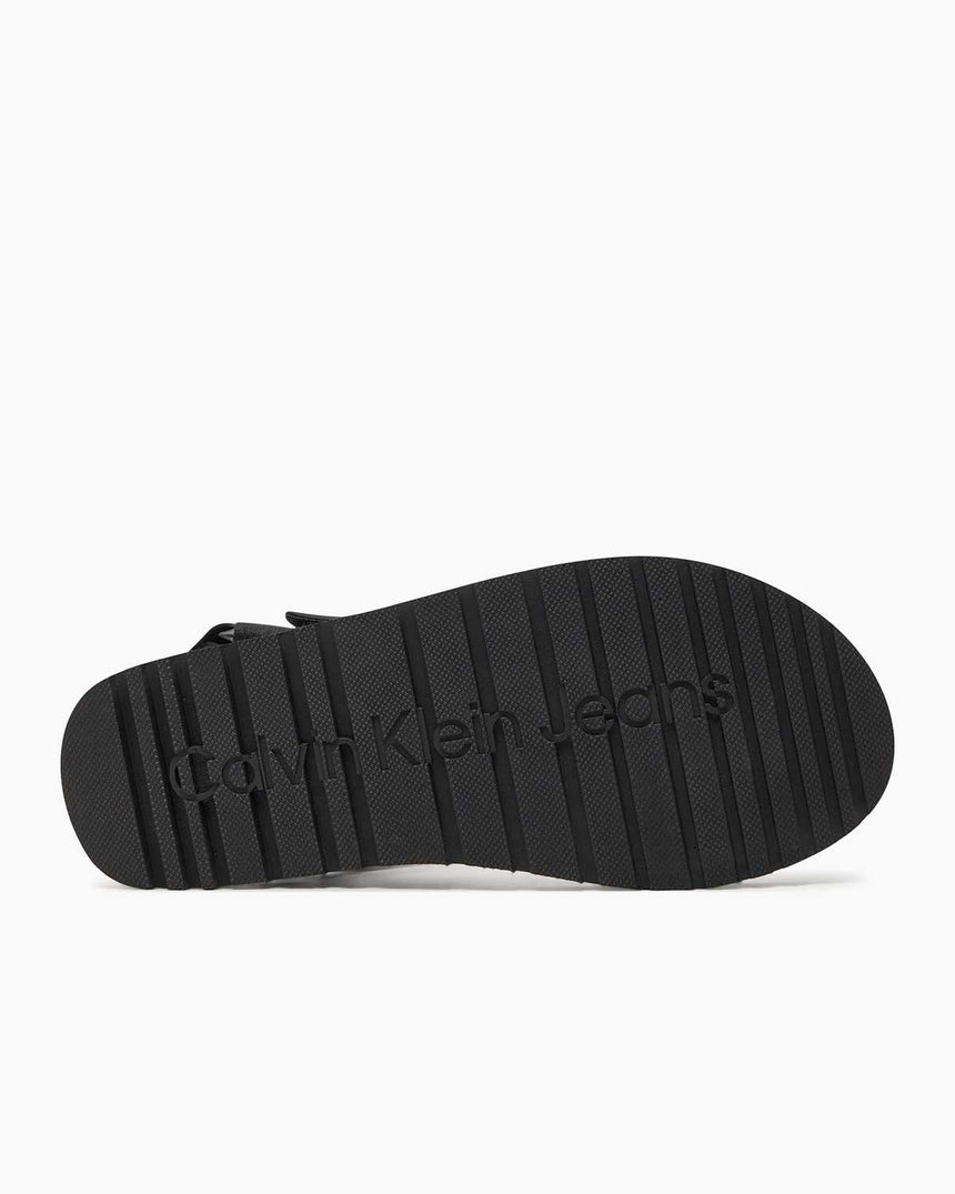 Calvin Klein Velcro Flat Sandalet Triple Black