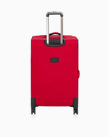 Us Polo Assn Şerit Detaylı Büyük Boy Valiz Kırmızı