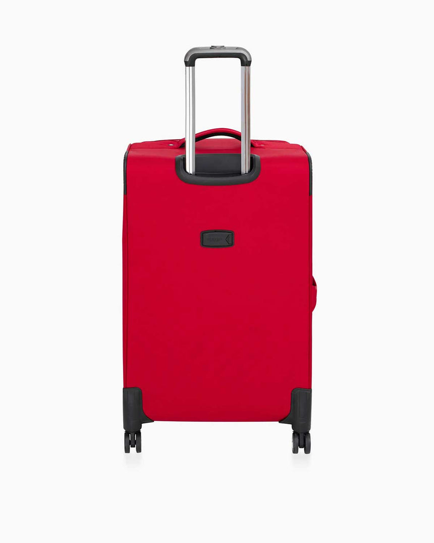 Us Polo Assn Şerit Detaylı Büyük Boy Valiz Kırmızı