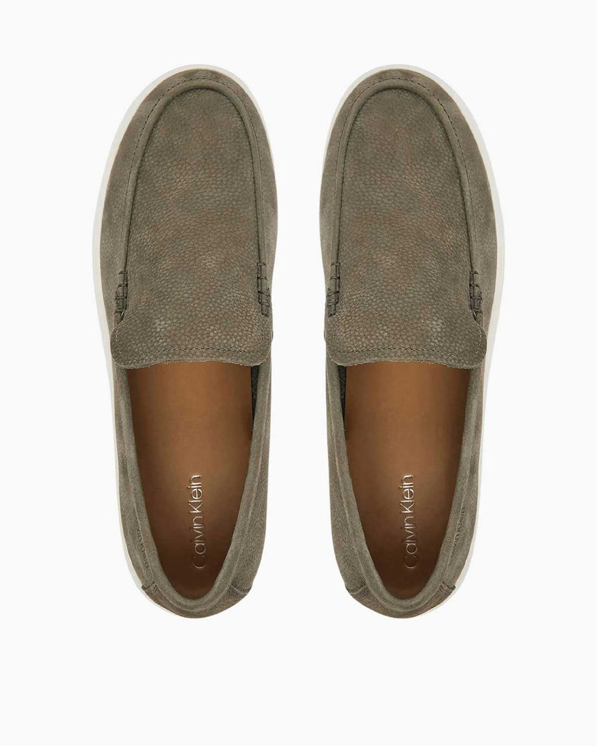 Calvin Klein Akıllı Tabanlı Erkek Mokasen Smokey Olive/Bright White