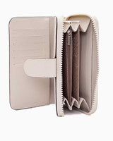 Us Polo Assn Kabartma Dokulu Fermuarlı Kadın Cüzdan Koyu Taş