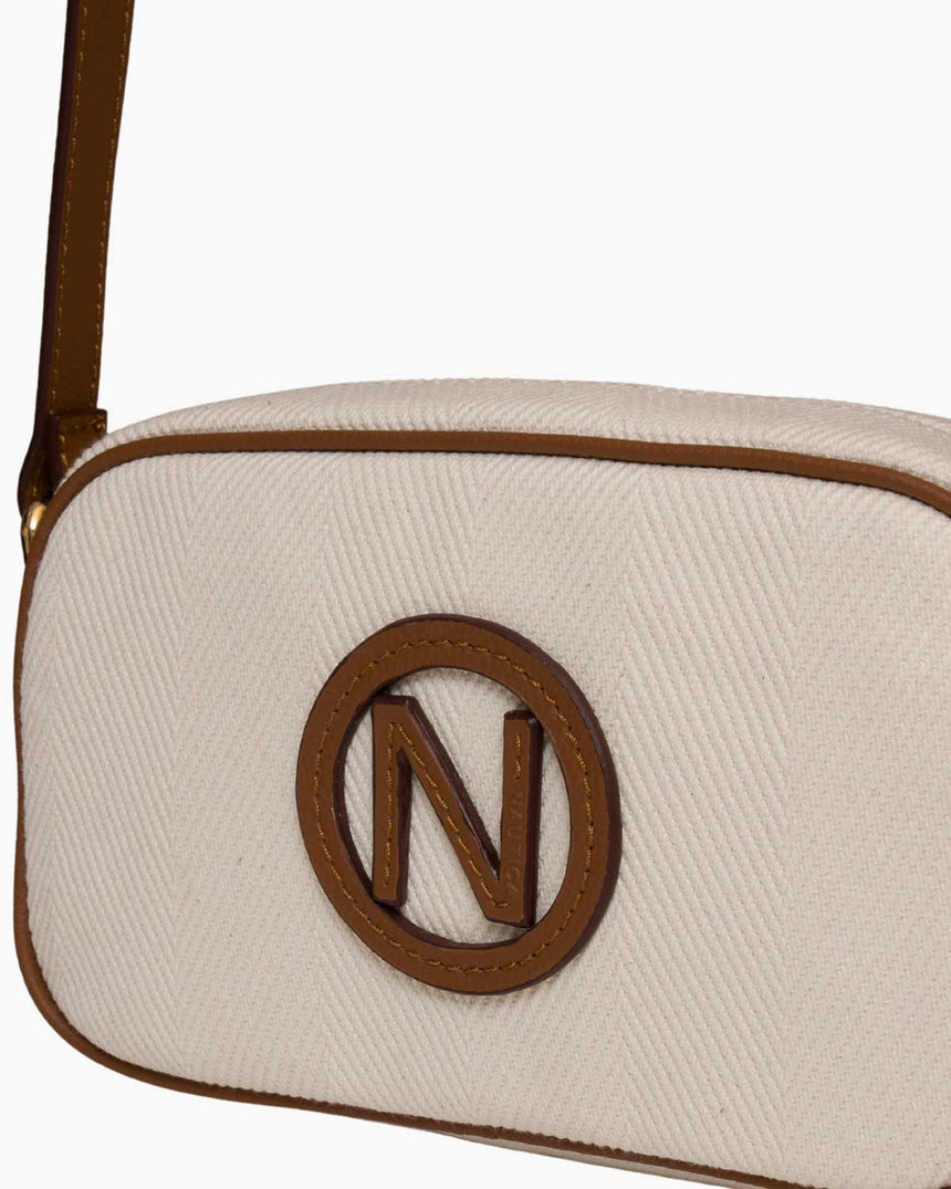 Nautica Çapraz Askılı Çanta Bej - Taba