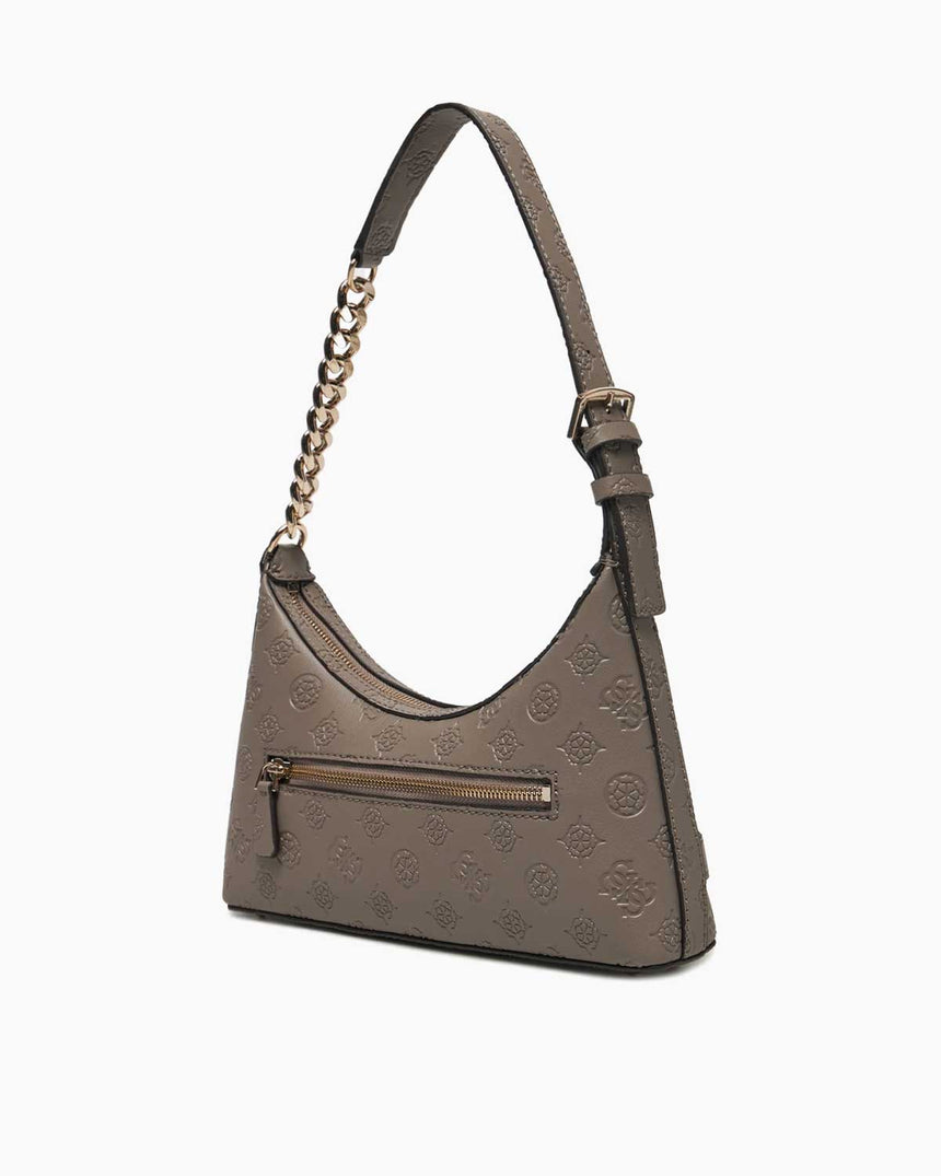 Guess Zarela Zincir Detaylı Omız Çantası Dark Oak